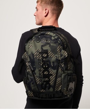 Superdry Camo Logo Tarp Férfi Hátizsák Khaki | BOSZM0854